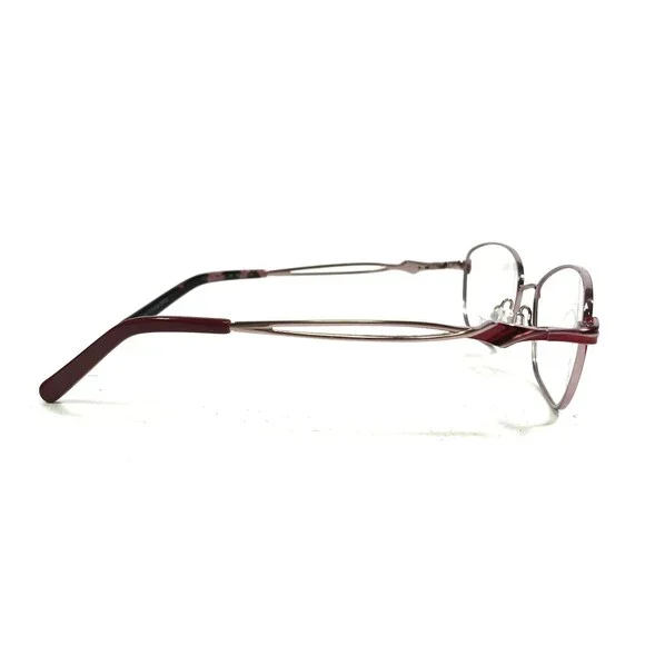 Titanium 220 T220-04 COL 30 Eyeglasses Frames Red Oval Full Rim 55-18-135